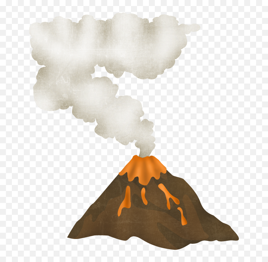 Volcano Eruption Transparent - Volcano Clipart Dinosaur Emoji,Volcano Emoji