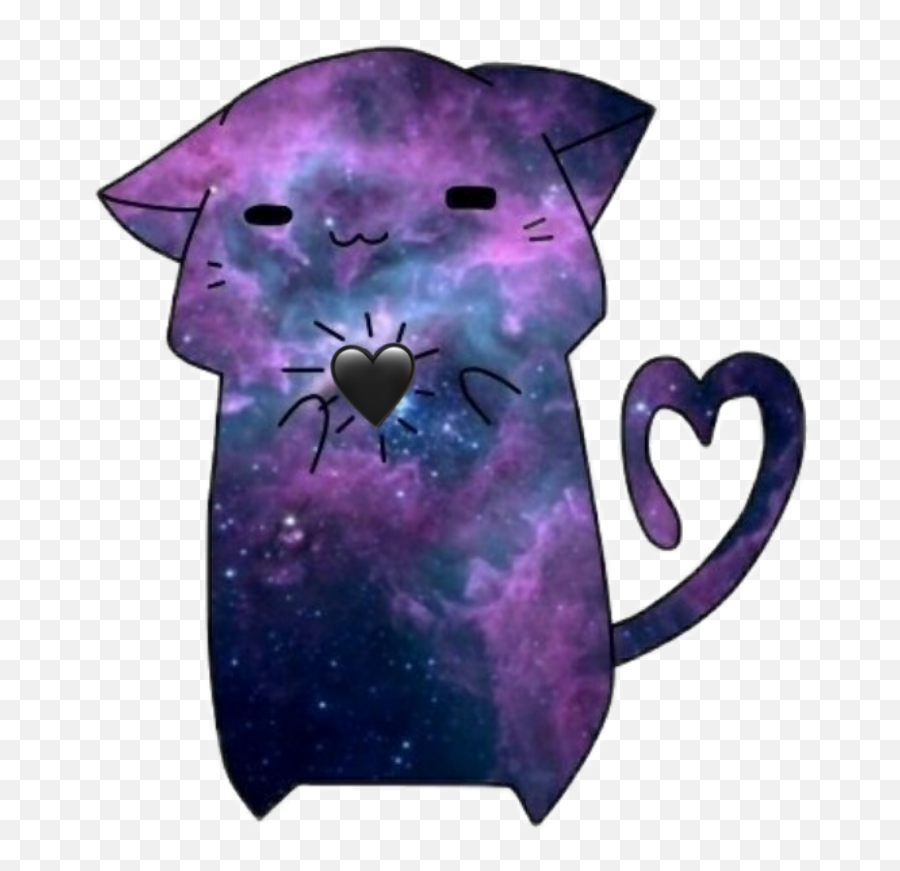 Cat Galaxy Kavaii - Kawaii Galactic Kitten Emoji,Stingray Emoji