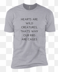 Hearts Are Wild Creatures Short Sleeve T - Shirt T Shirts T Shirt Logo Chest Emoji,Disc Golf Emoji