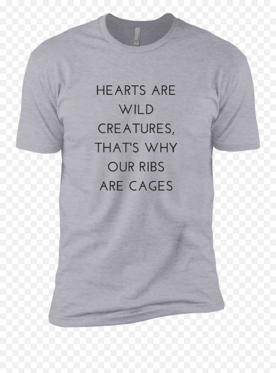 Hearts Are Wild Creatures Short Sleeve T - Shirt T Shirts T Shirt Logo Chest Emoji,Disc Golf Emoji