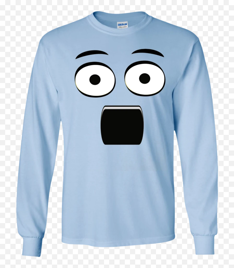 Emoji T - Shirt With A Surprised Face And Open Mouth U2013 Newmeup,Emoji 85