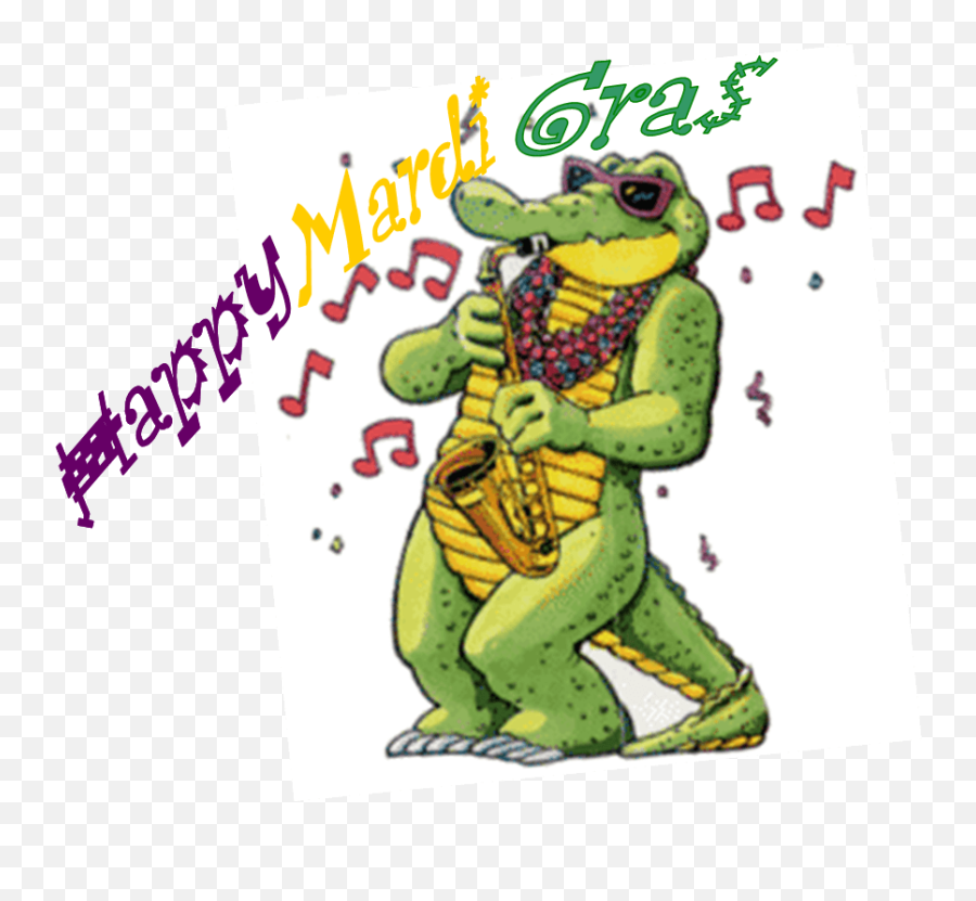 Happy Mardi - Clip Art Mardi Gras Alligator Emoji,Mardi Gras Emojis