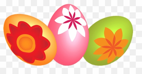 Funny and Cute Easter Clip Art - Eggs Transparent Background Emoji