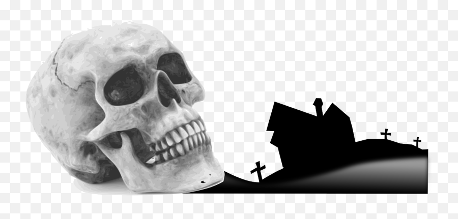 Skull Skeleton Crime Murder Deaths Head - Halloween Skull Png Emoji,Grim Reaper Emoji