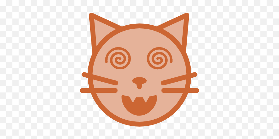 Crazy Cat Graphic Emoji,Cat Emoji