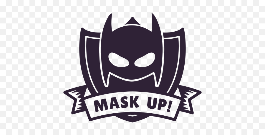 Batman Mask Up Badge - Mask Up Svg Png Emoji,Batman Emoji