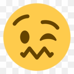 Emoji Remix on Twitter Confounded Wink - Happy