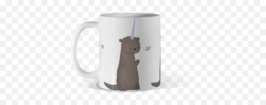 Cute Mugs Design By Humans Page 30 - Magic Mug Emoji,Otter Emoji