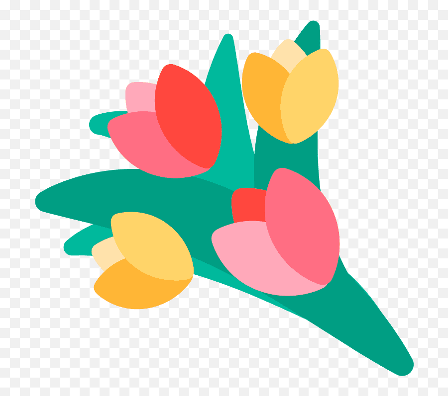 Bouquet Emoji Clipart - Strange Taco Bar,Blue Flower Emoji