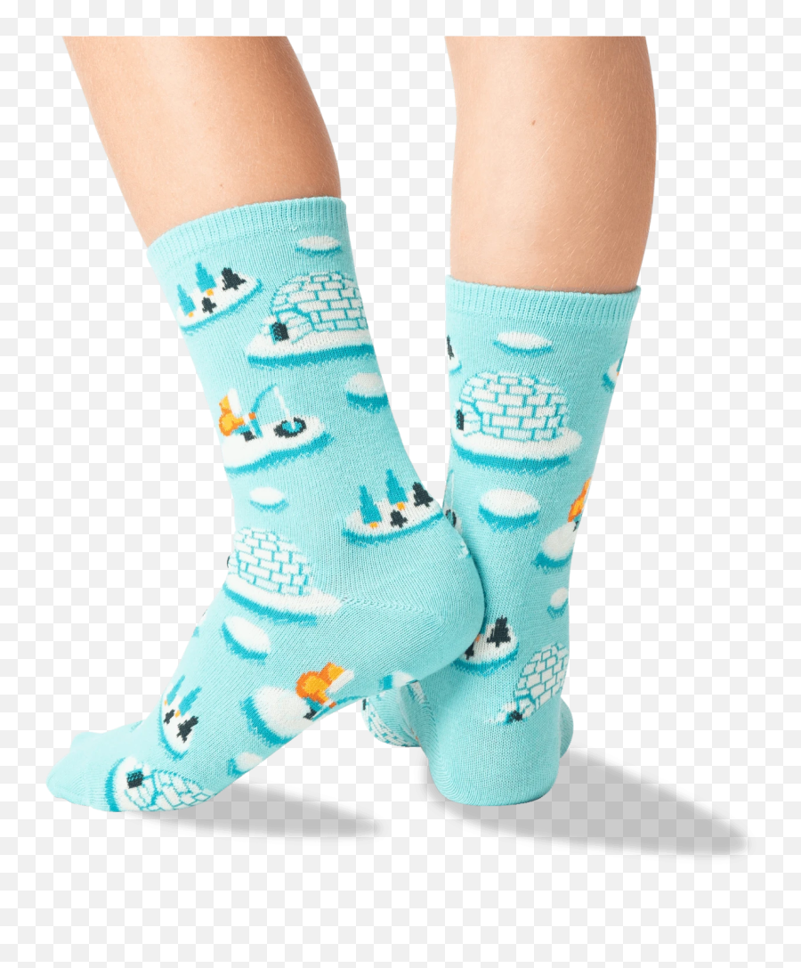 Kidu0027s Igloos Crew Socks U2013 Hotsox - For Teen Emoji,Igloo Emoji