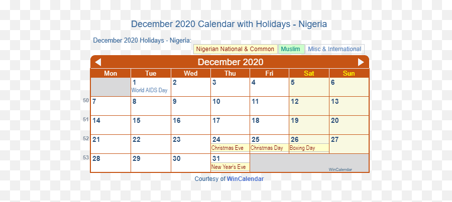 Holiday Calendar Nigeria With Observances U0026 Today - 2020 Calendar With Holidays In Nigeria Emoji,Nigeria Emoji