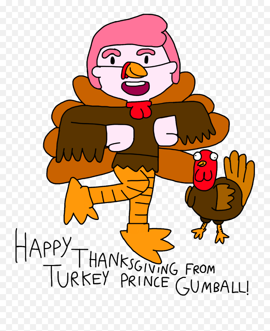 Turkey Prince Adventu - Cartoon Emoji,Happy Thanksgiving Emoji