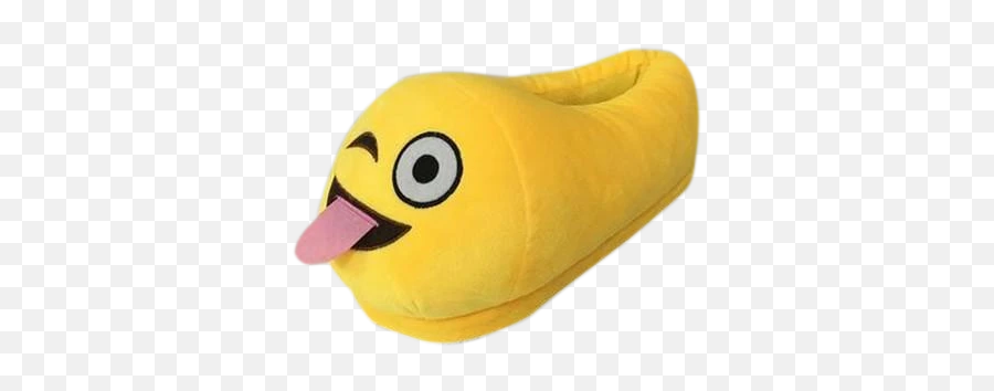 Tongue Out Emoji Slippers - Stuffed Toy,Heel Emoji