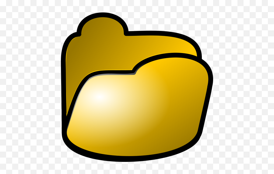 Vector Image Of Shiny Yellow Filing - Carpeta Oro Png Emoji,Spider Emoticon