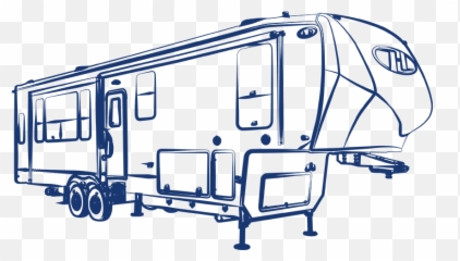 Rv Svg Outline Transparent Png - Fifth Wheel Rv Clip Art Emoji,Rv Emoji