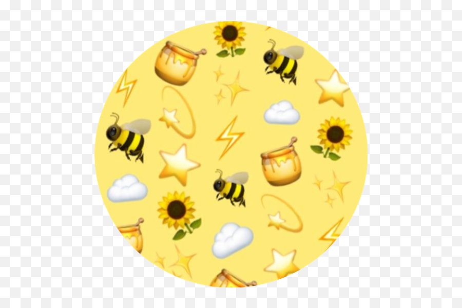 Bee Honey Star Cloud Lighting Yellow - Emoji,Honey Bee Emoji