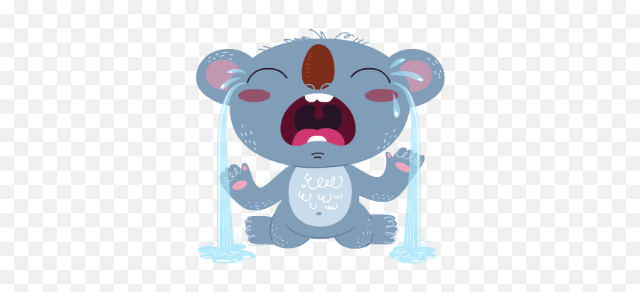 Koala Emoji For Ree - Clip Art Crying Koala,Koala Emoticons