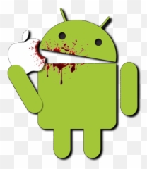Android Eating Apple Png Clipart - Android Eating Apple Emoji,Dinosaur Emoji Android