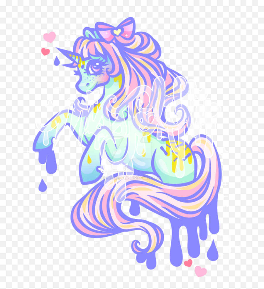 Melty Sprinkle Unicorn - Illustration Emoji,Horse Arm Emoji