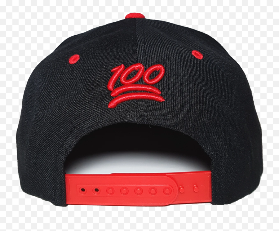 206 Snapback 100 Emoji Inspired Black Red - Baseball Cap,100 Emoji