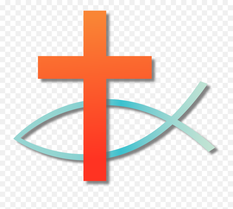 Christianity Symbols Cross Ichthys - Symbol Of Christianity Protestant Emoji,Religious Emoji