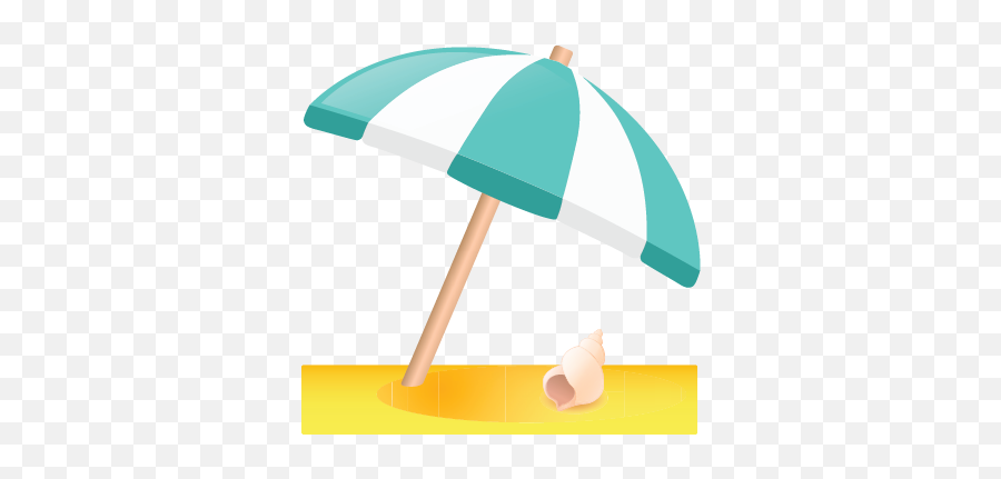 Spc - Umbrella Emoji,Walk On The Beach Emoji