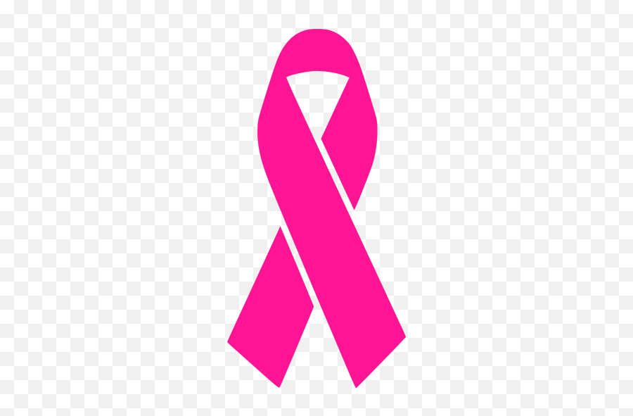 Deep Pink Ribbon 4 Icon - Black Ribbon Emoji,Pink Ribbon Emoticon