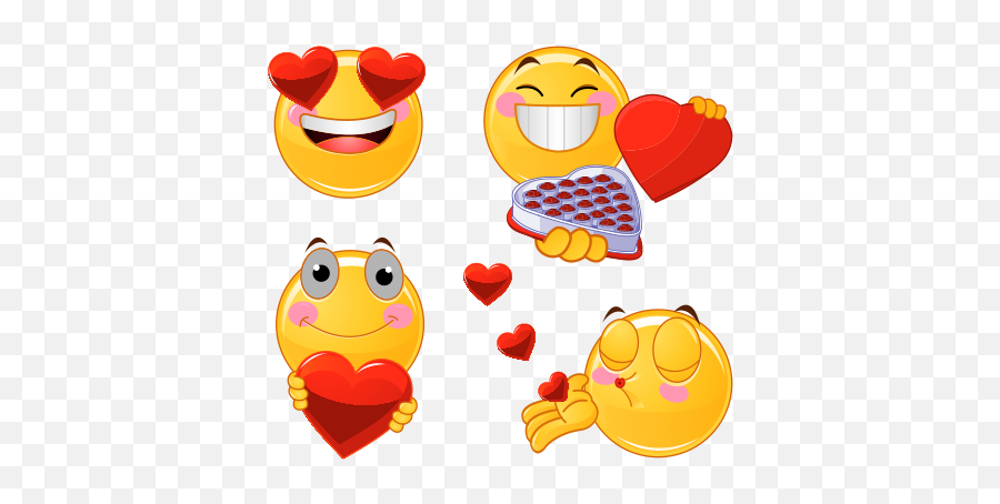 Emoticonos Amorosos - Valentine Smiley Emoji,Emoticonos