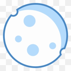 Full Moon Icon - Material Design Clipart Circle Emoji