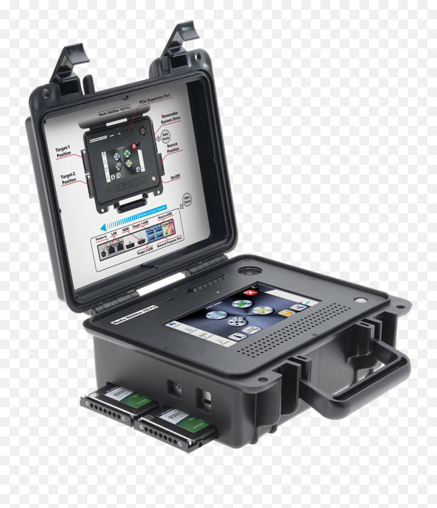 Media Masster 102 Pro Portable Disk Duplicator - Im Solo 4 G3 It Ruggedized Emoji,Briefcase Emoji