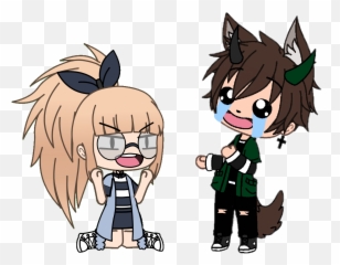 Gacha Boy Girl Gachastudio - Sticker By Crybaby Cartoon Emoji,Boy And Girl Emoji