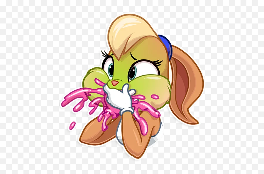 Telegram Sticker 11 From Collection Lola Bunny - Lola Bunny Stickers Emoji,Emoji Bunny