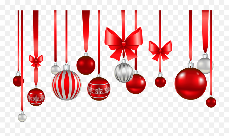 Christmas Ornament Red White Transparent Png Min - Baubles Png Emoji,Emoji Christmas Ornaments