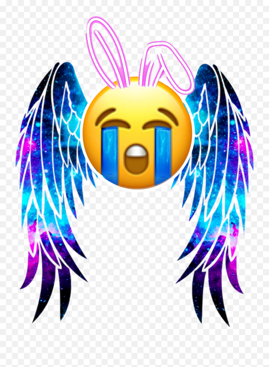 Wings Crying Bunny Rabbit Emoji,Rabbit Face Emoji