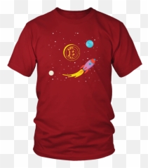Bitcoin To The Moon Tshirt For Mens Women - Cryptocurrencies Gift Designbymora Emoji