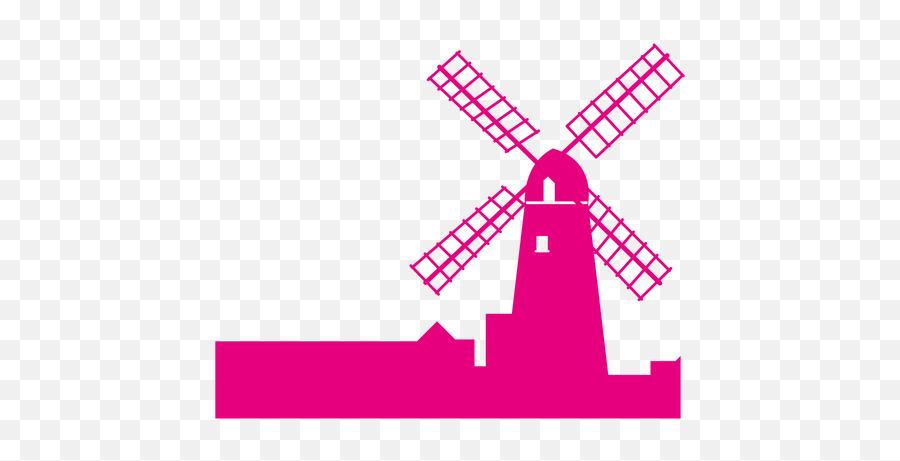 Netherlands Drawing Windmill Clip Art - Silhouette Png Molino De Viento Png Emoji,Netherlands Emoji