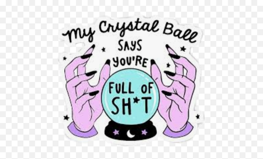 Popular And Trending Cristalball Stickers On Picsart - Clip Art Emoji,Woman Crystal Ball Hand Emoji