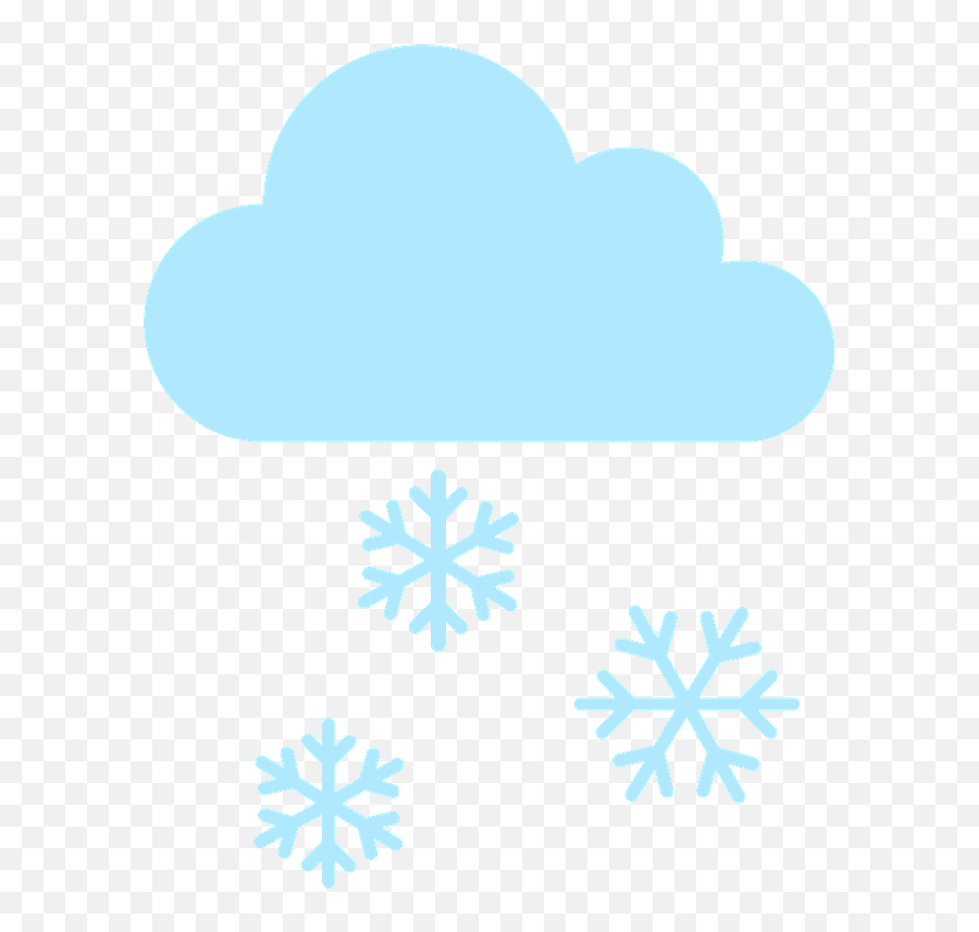 Cloud With Snow Emoji Clipart - Animated Snow Emoji,Snow Emoji Png