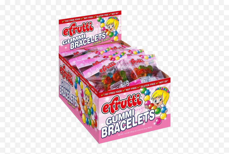 E Fruitti Gummy Bracelet Wrapped 40ct - Efrutti Bracelets Emoji,Emoji Bracelets