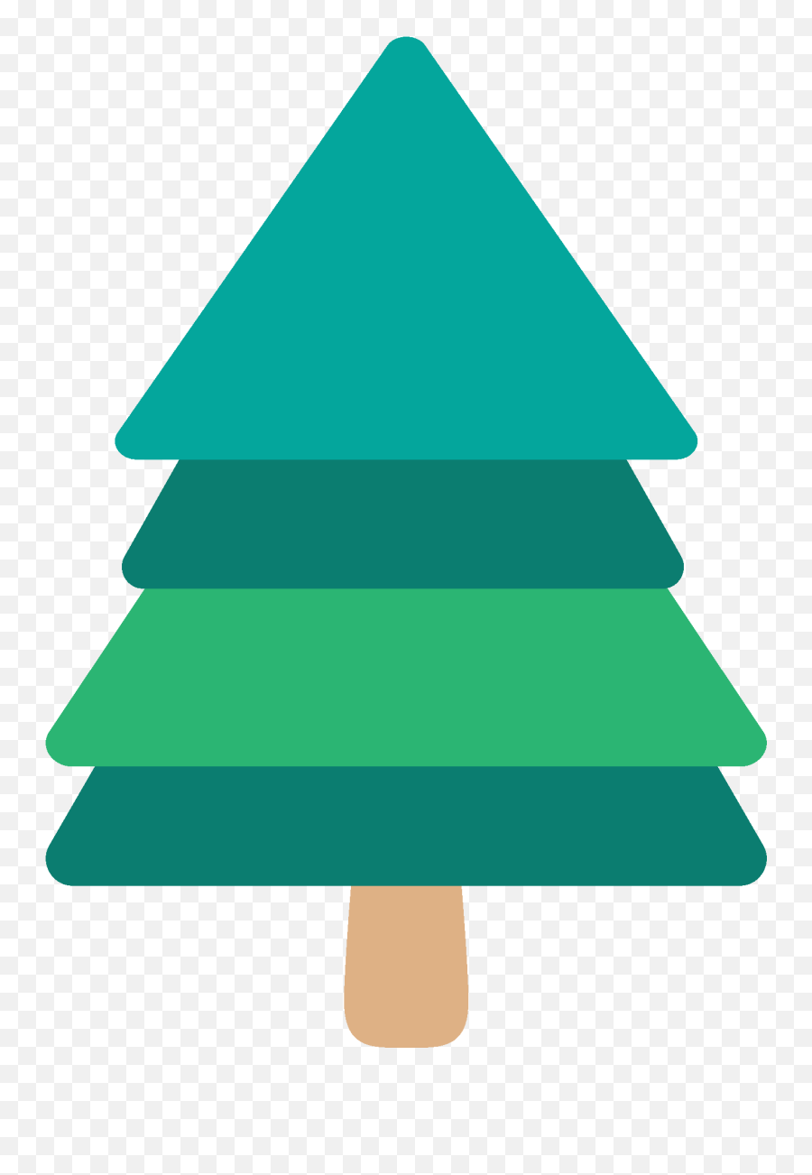 Evergreen Tree Emoji Clipart - Pyramid Of Khafre,Evergreen Tree Emoji