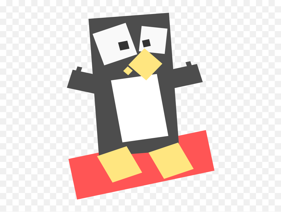 Square Penguin - Penguin Square Emoji,Kawaii Emoticon