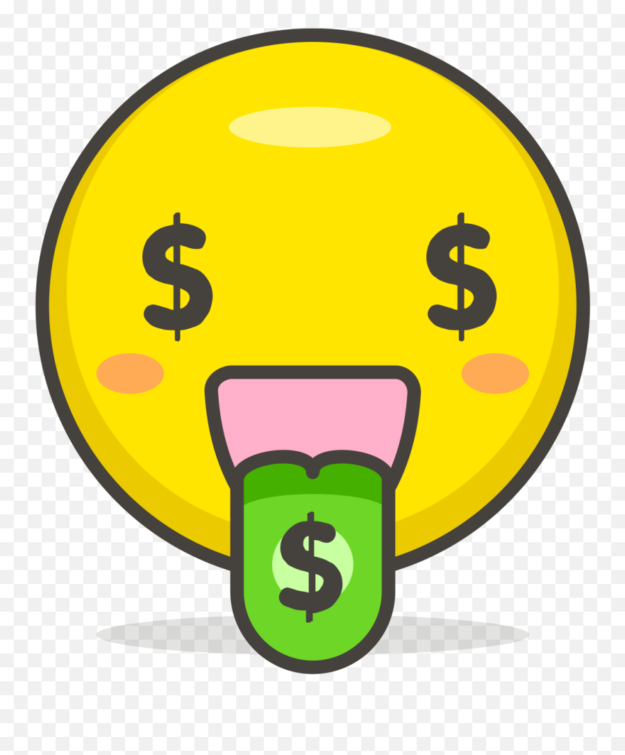 048 - Hd Emoji Money Face,Money Face Emoji