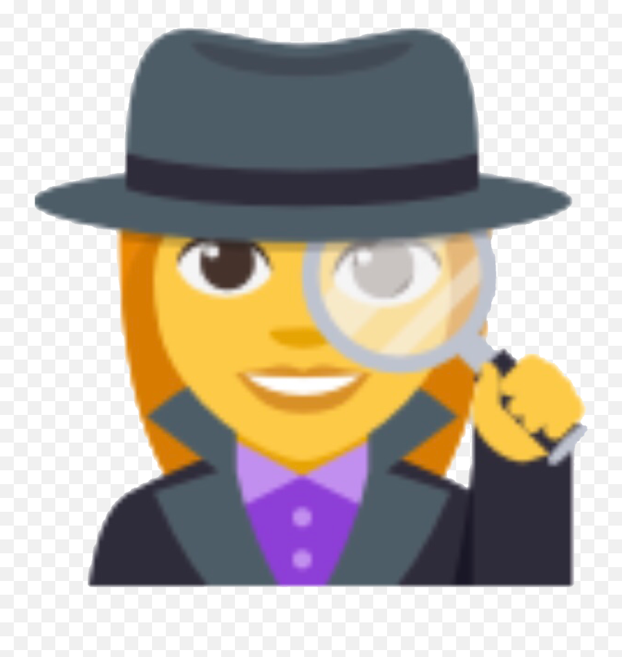 Freetoedit Sticker Stickers Emoji - Detective Emoji Woman,Emoji Detective