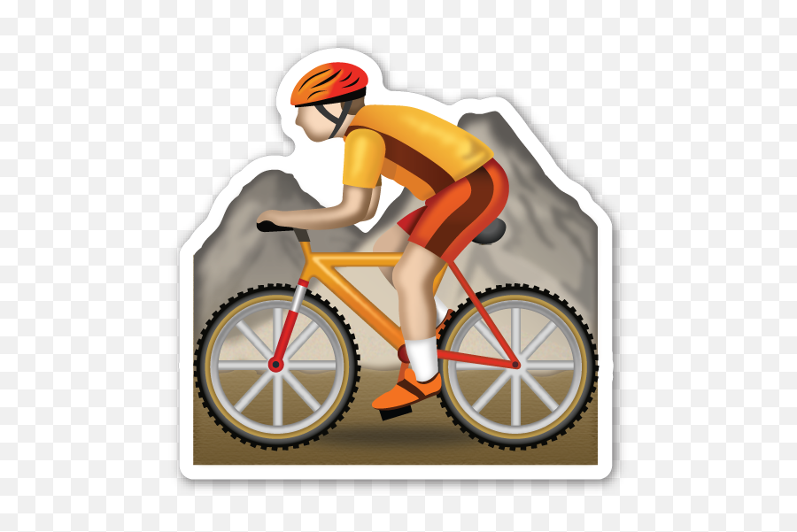 Mountain Bicyclist - Emoji Bike Png,Bizcocho De Emoji