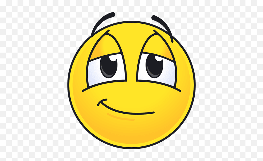 Cute Pleased Emoticon - High Smiley Face Emoji,^) Emoticon