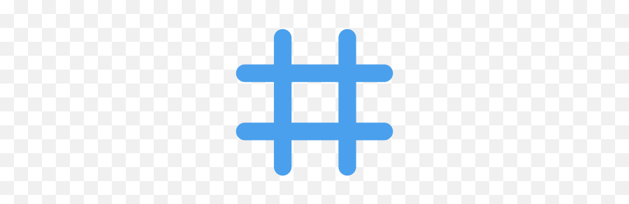 Vector Symbol Transparent Png Clipart - Twitter Hashtag Icon Png Emoji,Twitter Hashtag Emoji