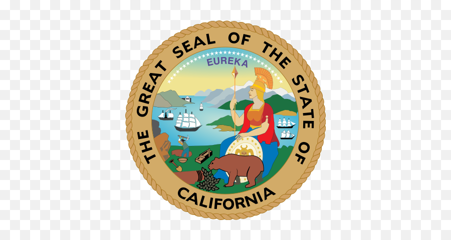Seal Of California - California Seal Emoji,California State Flag Emoji