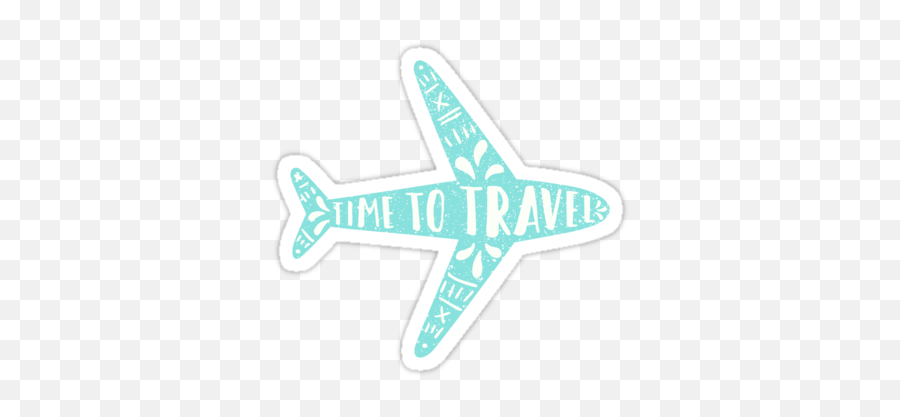 Preppy Stickers - Antonov Emoji,Clock Plane Emoji