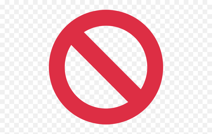 No Emoji Png Picture - No Entry Sign Transparent,Oh No Emoji