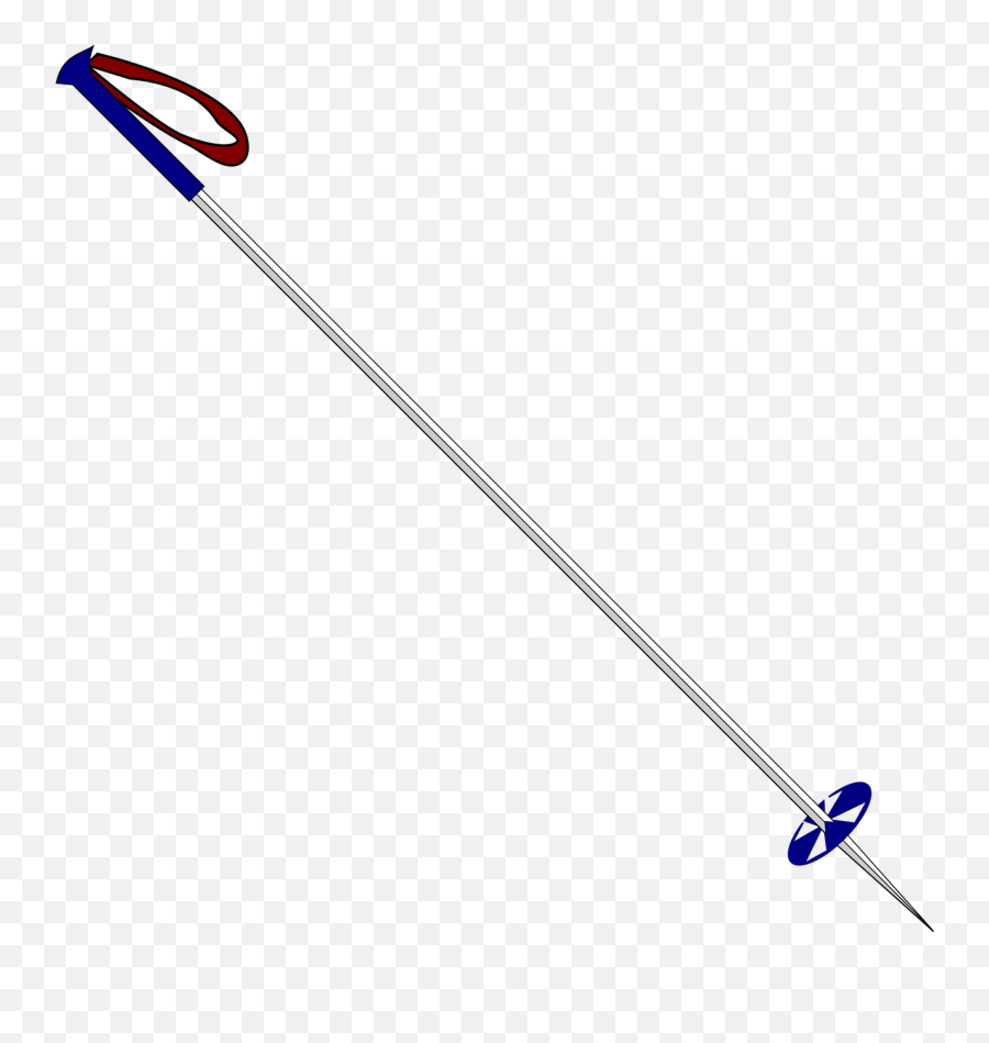 Pole Ski Skiing Ski Pole Sport - Ski Pole Clip Art Emoji,Lacrosse Stick Emoticon